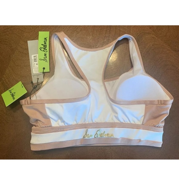 Sam Edelman Colorblock Racerback Sports Bra - Picture 6 of 8